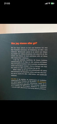 Motiverande samtal i arbete med våld i nära relationer av Liria Ortiz, 2019