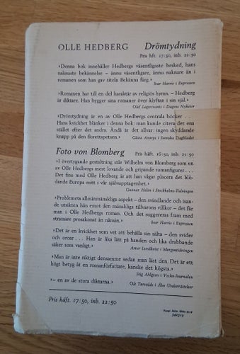 Vänstra kinden eller En svensk tiger av Olle Hedberg 1954