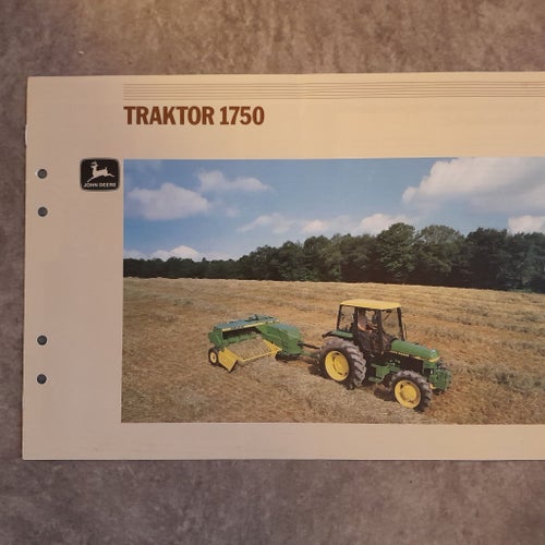 John Deere Traktor 1750 Broschyr