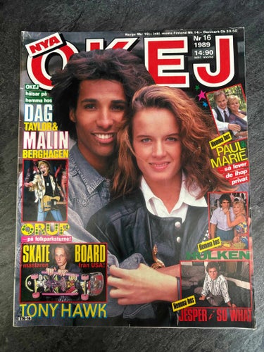 Tidningen OKEJ ! Nr 16 - 1989 .