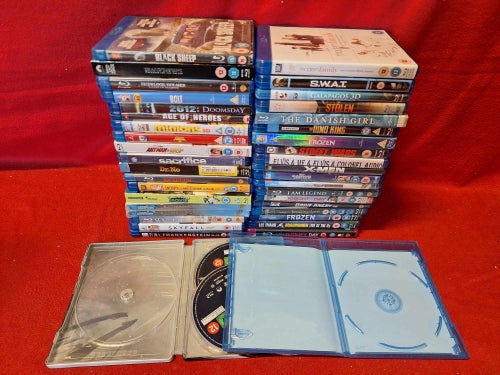 ERSÄTTNINGSBOXAR - TOMMA / FELAKTIGA SKIVOR / EJ KOMPLETTA Blu-Ray