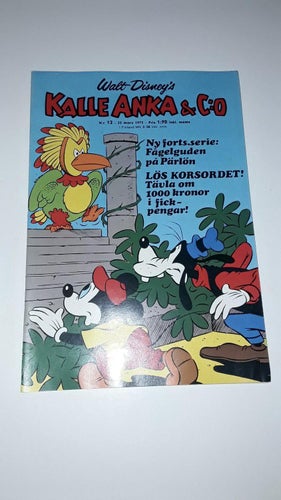 Kalle Anka 1973 nr 12 med bilaga som sitter fast VF