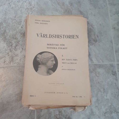 VÄRLDSHISTORIEN av Johan Bergman och Emil Svensén, 1918