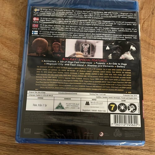 Isle of Dogs Blu-ray Wes Anderson