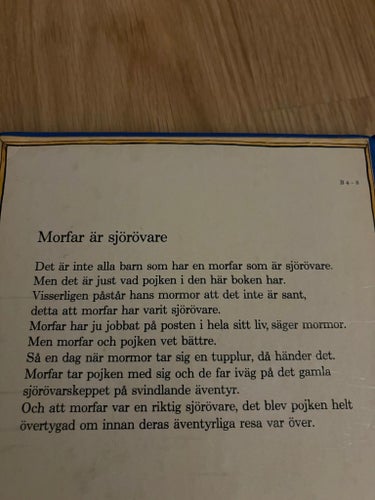 Morfar är sjörövare av Jan Lööf, 1980