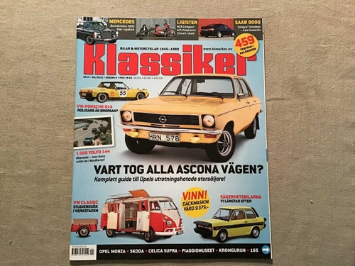 KLASSIKER NR 4 2012 VW PORSCHE,SAAB 9000 TALLADEGAL,HUSQVARNA,MONARK MOPED,