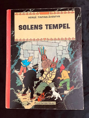 TINTIN - Solens Tempel , Första Utgåva !