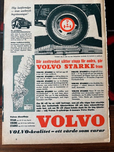 Volvo Starke annons 1958