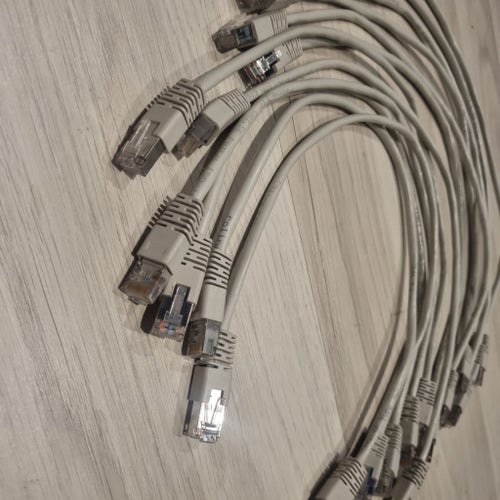 12 st 0,5m Cat5 patch nätverkskabel