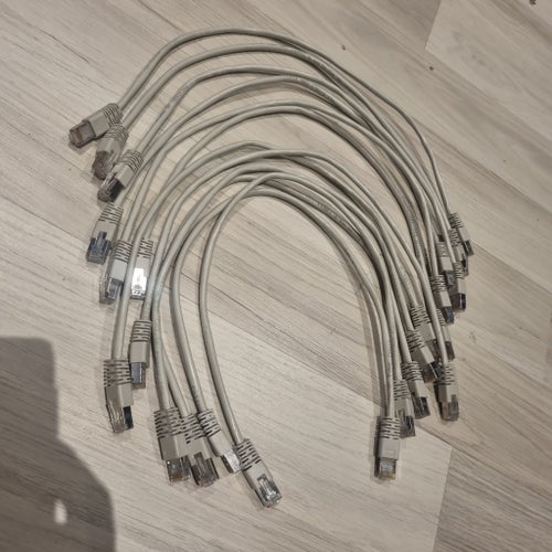 12 st 0,5m Cat5 patch nätverkskabel