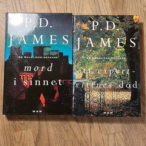 P.D. James Två Böcker: "Mord i sinnet" och "Ett expertvittnes död"