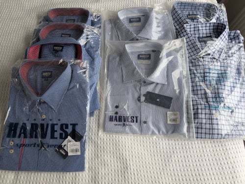 8 st helt NYA skjortor James Harvest (Herr 2XL & 3XL)