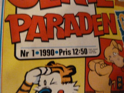 SERIEPARADEN, NR 1-1990, TIDNING