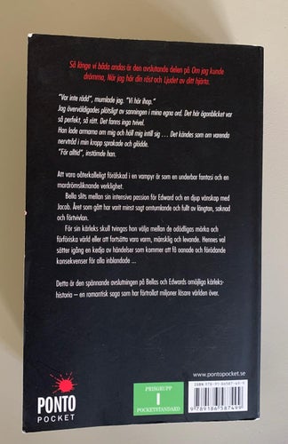 "Så länge vi båda andas". Stephenie Meyer, Pocket/pocketbok/bok