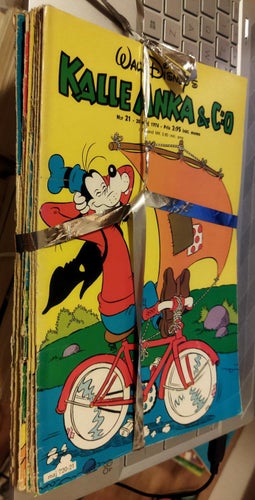 Samling Walt Disney's Kalle Anka & Co 1976 flera nummer 9 styck