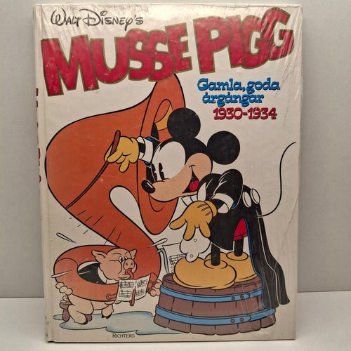 Jag Bok - Musse Gamla, goda årgångar 1930-1934 Originalplast Hårdpärm 1986
