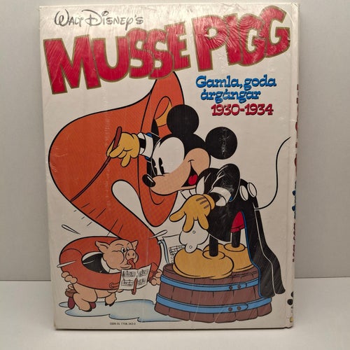 Jag Bok - Musse Gamla, goda årgångar 1930-1934 Originalplast Hårdpärm 1986