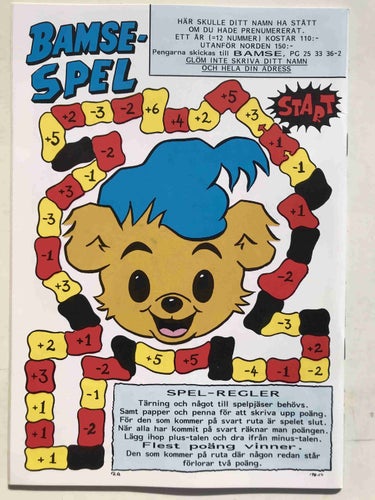 Bamse - 1990:6 Oläst!