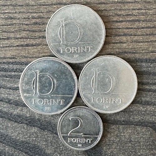 Mynt: Ungern 2 + 10 Forint / coin Hungary