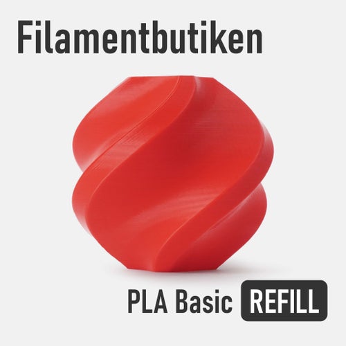 Bambu Lab PLA Basic Filament Röd/Red