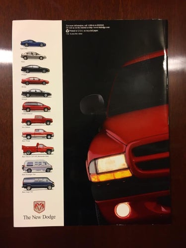Försäljningsbroschyr Dodge Dakota 1997