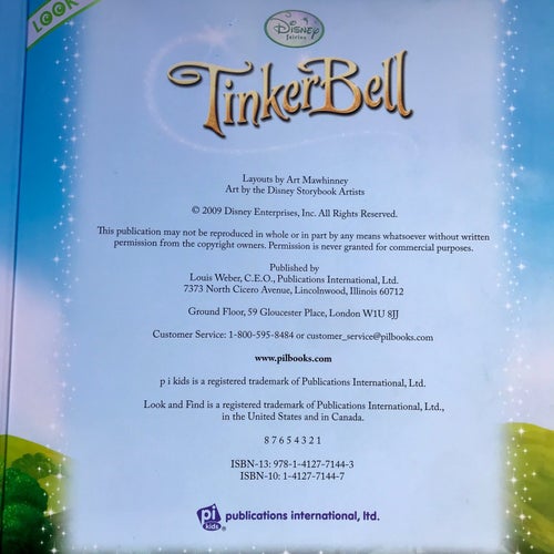 Disney Fairies TINKERBELL LOOK AND FIND 2009
