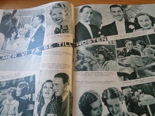 Svensk Damtidning nr31 1935 Greta Garbo i Anna Karenina omslaget, Dam sport,