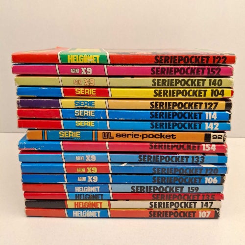 Seriepocket x16 Seriepaket Helgonet, Agent X9, Seriemagasinet, Se bilder