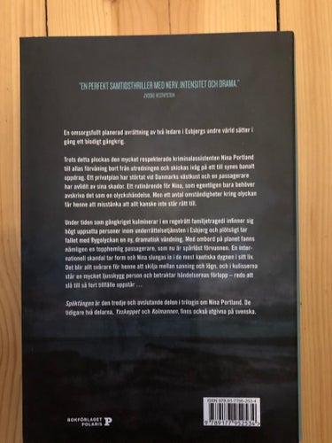 Spökfången – Jens Henrik Jensen. Del 3 i Nina-serien. Förlagsny inbunden bok!