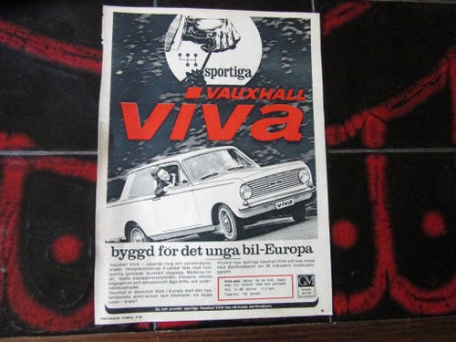 Vauxhall Viva 1964 reklam annons