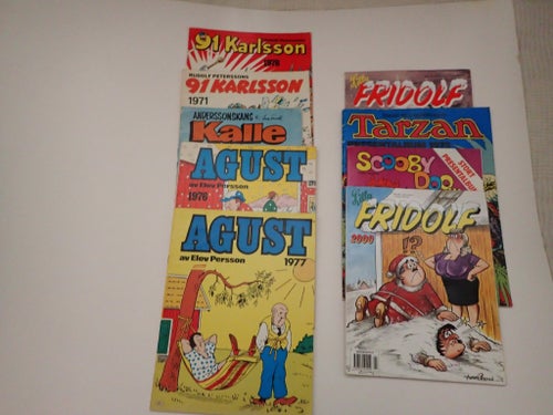 91:an Karlsson, Lilla Fridolf, Scooby Doo, Tarzan!, Agust! 9st Album!