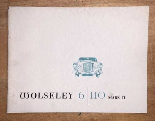 Försäljningsbroschyr Wolseley 6/110 Mark II