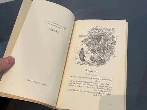 Okänd August Strindberg Limiterad utgivning - korta storys 1962 med teckningar