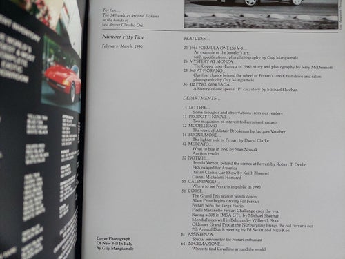 Cavallino 1990 February/March no 55 Ferrari tidning