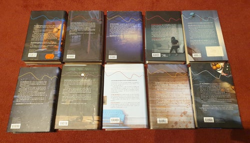 KEPLER KOMPLETT INBUNDET (249kr utgåvorna) - 10 böcker, bok nr 1-10 i serien.