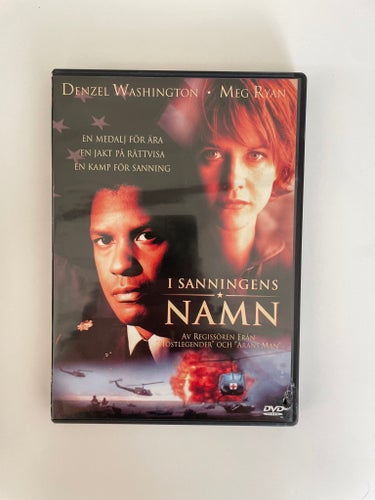 I sanningens namn (DVD) Denzel Washington och Meg Ryan. Svensk utgåva.