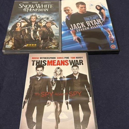 3DVD Snow White & The Huntsman, Jack Ryan: Shadow Recruit, This Means Wa