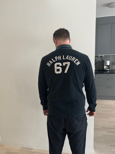 Ralph Lauren svart pikétröja