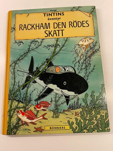 Tintins Äventyr - Rackham Den Rödes Skatt-  Hård pärm , 1962 ,