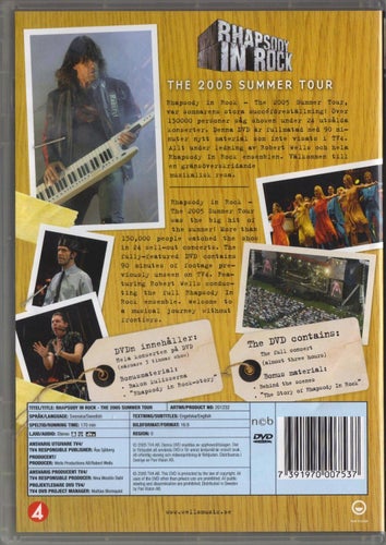 ROBERT WELLS - Rhapsody In Rock - The 2005 Summer Tour - DVD