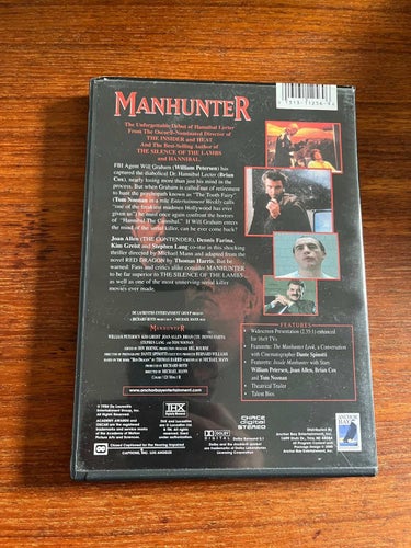 DVD-film: Manhunter (William Petersen, Kim Greist)