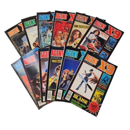 Agent X9 - 12 st serietidningar 1987-1989