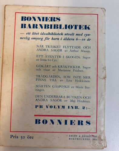 Sagoprinsen – Julbok för barn 1936 – illustrerad barnbok/vintage – 96 sidor
