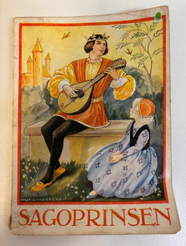 Sagoprinsen – Julbok för barn 1936 – illustrerad barnbok/vintage – 96 sidor