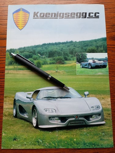 Koenigsegg CC 1996 reklamblad *RARE*