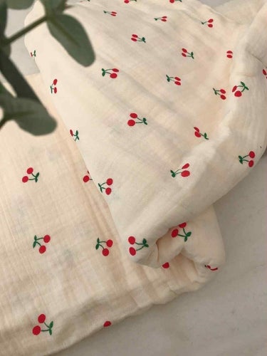 Stor babyfilt i muslin (barntäcke), muslinfilt, pläd, filt, doppresent