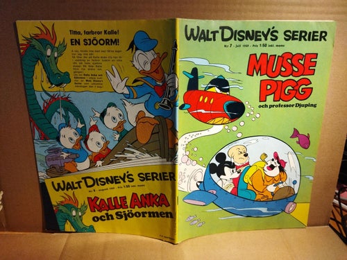 Walt Disneys serier 1969 nr 7 Musse Pigg och professor Djuping