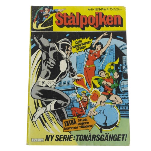 Stålpojken - 1978 - NR 6 - Tonårsgänget : Kampen mot Dr Ljus