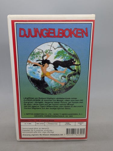 Djungelboken - Svenskt tal - VHS