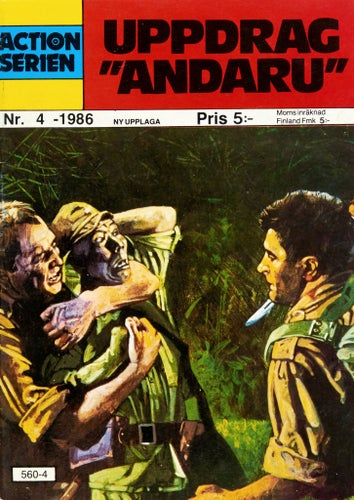 Actionserien Serietidning 1986 nr 4 – Uppdrag "Andaru" (Oläst arkivex)